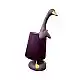 LIBERTA QUACK B ΦΩΤΙΣΤΙΚΟ ΕΠΙΤΡΑΠΕΖΙΟ 37x23x58cm POLYRESIN ΜΩΒ ΑΝΟΙΧΤΟ ΧΡΥΣΟ ΥΦΑΣΜΑ ΜΩΒ ΣΚΟΥΡΟ