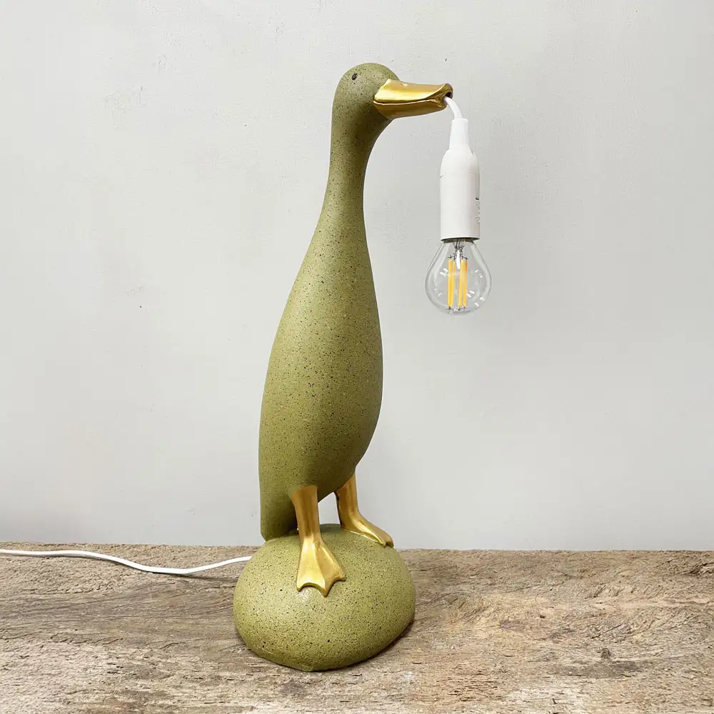 LIBERTA QUACK I ΦΩΤΙΣΤΙΚΟ ΕΠΙΤΡΑΠΕΖΙΟ 17x16x43cm POLYRESIN ΛΑΔΙ ΧΡΥΣΟ