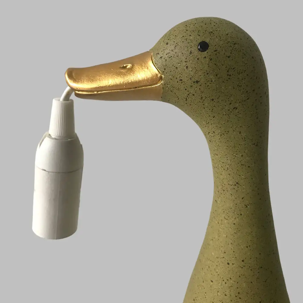 LIBERTA QUACK I ΦΩΤΙΣΤΙΚΟ ΕΠΙΤΡΑΠΕΖΙΟ 17x16x43cm POLYRESIN ΛΑΔΙ ΧΡΥΣΟ
