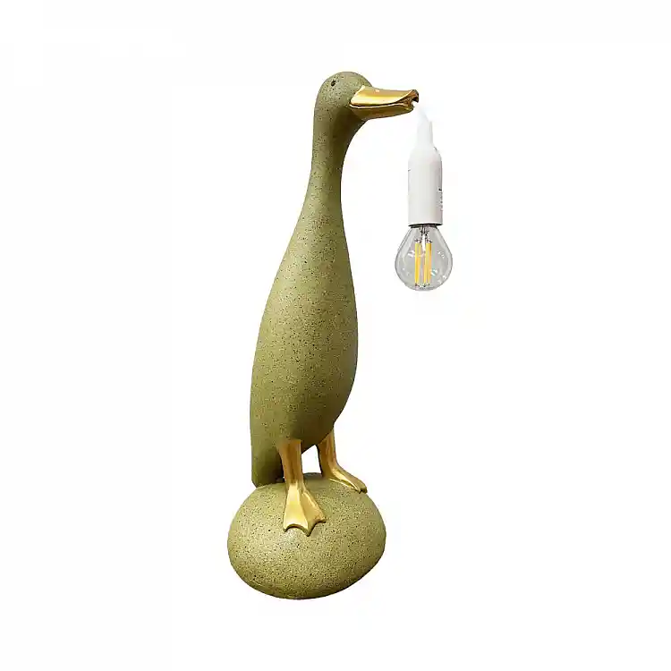 LIBERTA QUACK I ΦΩΤΙΣΤΙΚΟ ΕΠΙΤΡΑΠΕΖΙΟ 17x16x43cm POLYRESIN ΛΑΔΙ ΧΡΥΣΟ