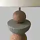 LIBERTA ZENSTONE A ΦΩΤΙΣΤΙΚΟ ΕΠΙΤΡΑΠΕΖΙΟ 26x26x49cm POLYRESIN ΠΟΛΥΧΡΩΜΟ ΥΦΑΣΜΑ ΛΕΥΚΟ