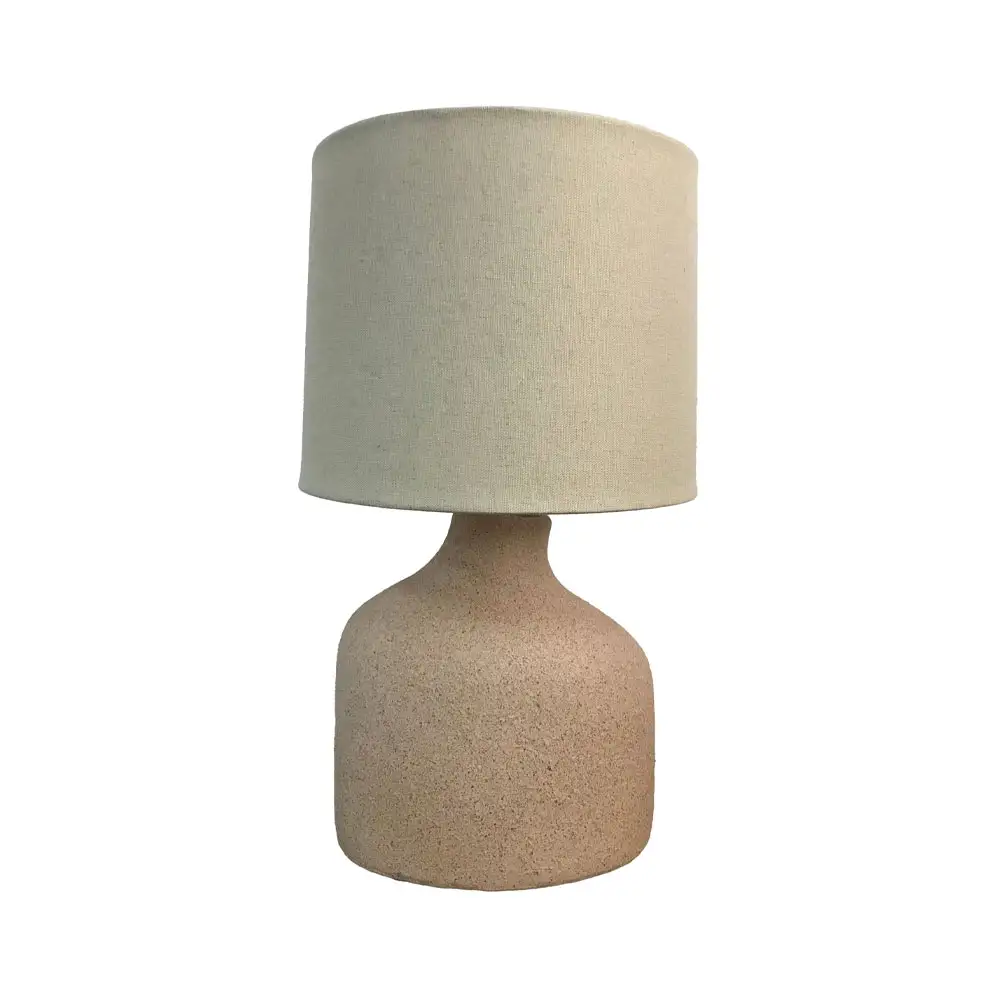 LIBERTA TERRALUME ΦΩΤΙΣΤΙΚΟ ΕΠΙΤΡΑΠΕΖΙΟ 26x26x42.5cm POLYRESIN TERRACOTTA ΑΝΟΙΧΤΟ ΥΦΑΣΜΑ ΛΑΔΙ ΑΝΟΙΧΤΟ