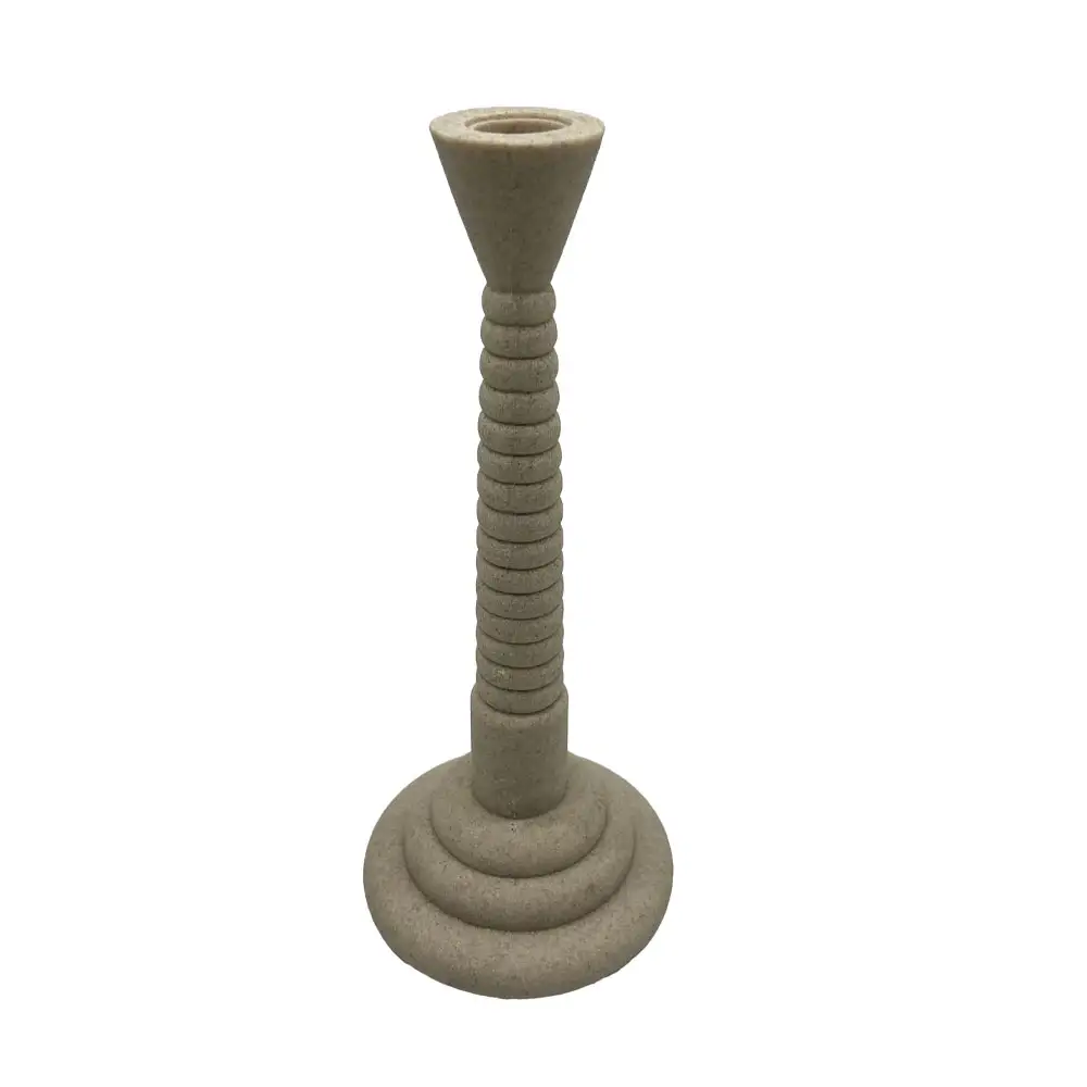 LIBERTA LITO ΚΗΡΟΠΗΓΙΟ 13x13x30cm POLYRESIN STONE ΜΠΕΖ