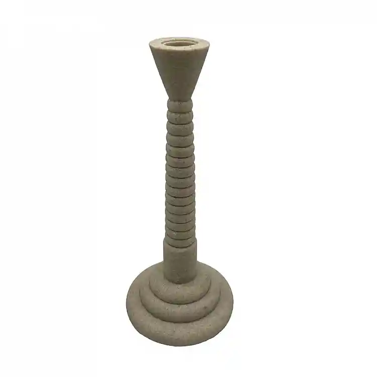 LIBERTA LITO ΚΗΡΟΠΗΓΙΟ 13x13x30cm POLYRESIN STONE ΜΠΕΖ