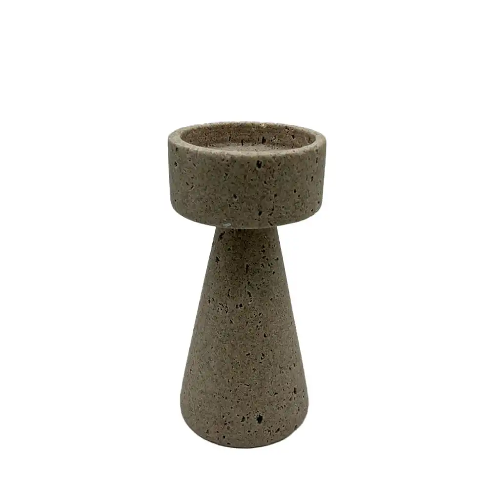 LIBERTA LITO ΚΗΡΟΠΗΓΙΟ 10x10x20cm POLYRESIN STONE ΜΠΕΖ