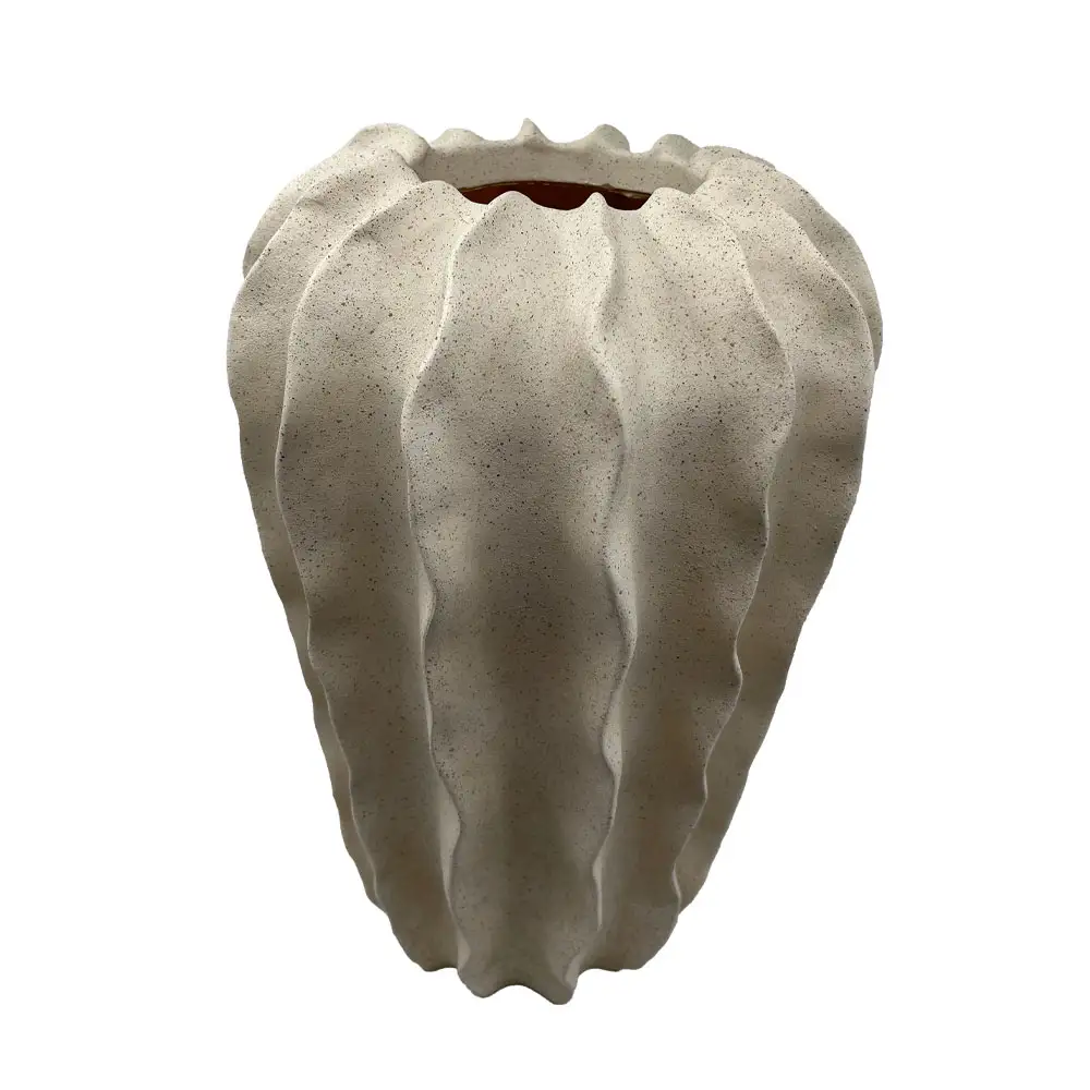 LIBERTA THORNY ΒΑΖΟ 24x24x37.5cm POLYRESIN ΜΠΕΖ