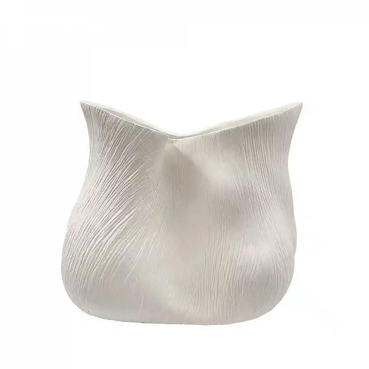 LIBERTA FLORESTA ΒΑΖΟ 32x22x28cm POLYRESIN ΑΣΠΡΟ