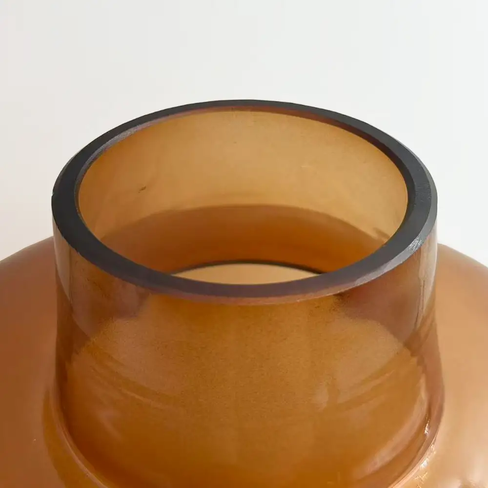 LIBERTA VIDRIO ΒΑΖΟ 25x25x38cm ΓΥΑΛΙ CARAMEL