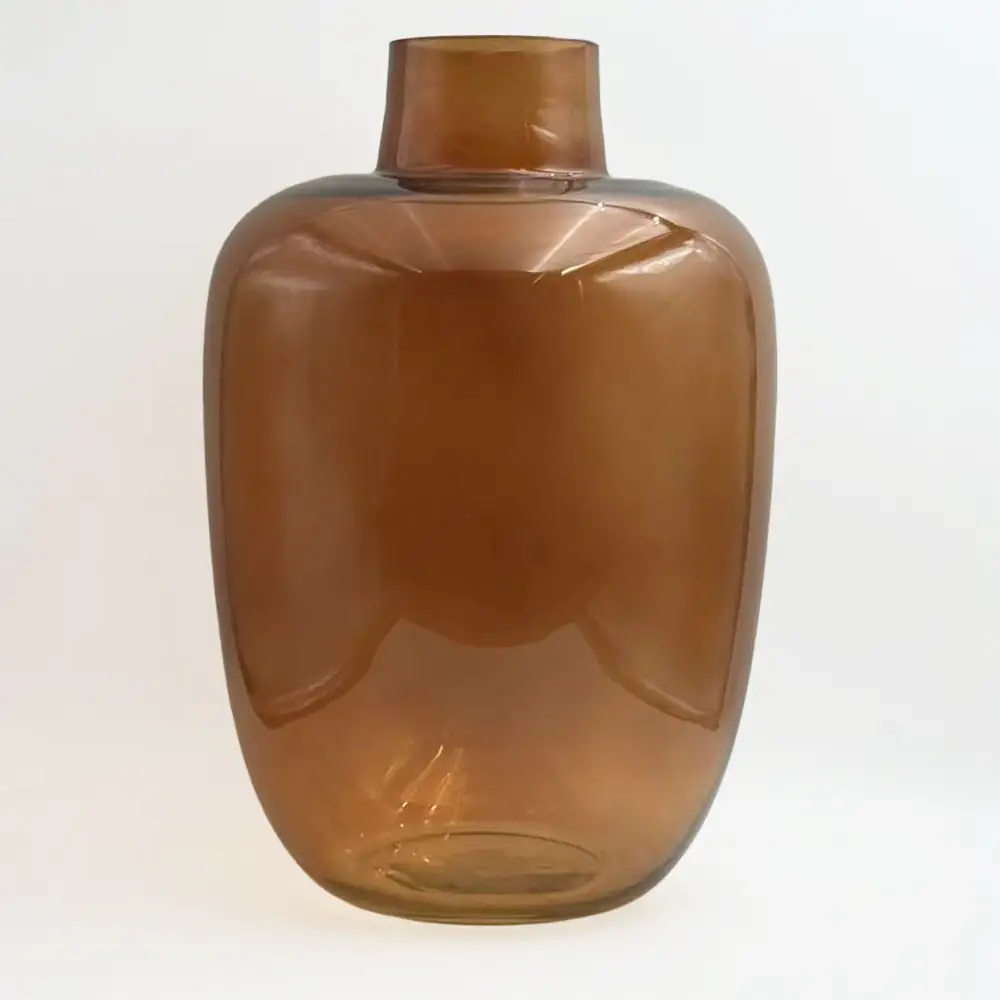 LIBERTA VIDRIO ΒΑΖΟ 25x25x38cm ΓΥΑΛΙ CARAMEL