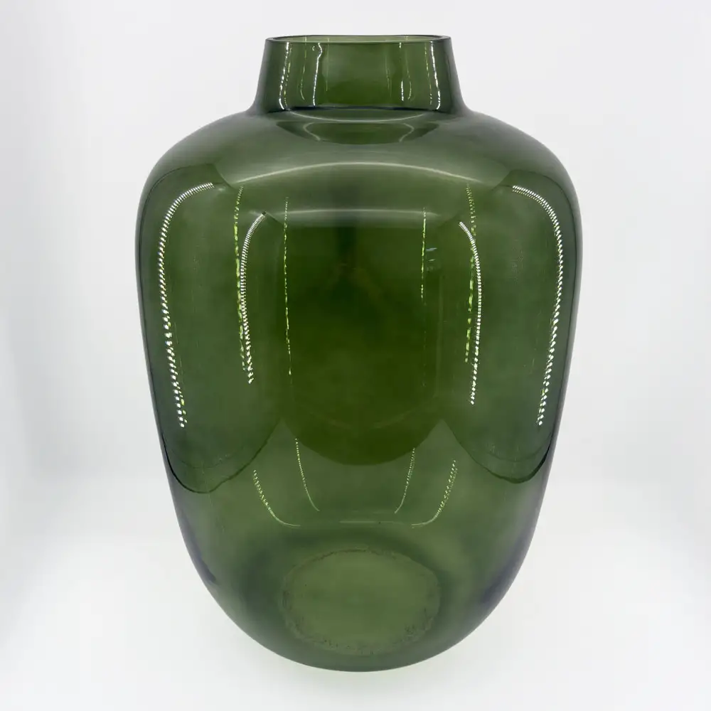 LIBERTA VIDRIO ΒΑΖΟ 34x34x48cm ΓΥΑΛΙ ΠΡΑΣΙΝΟ