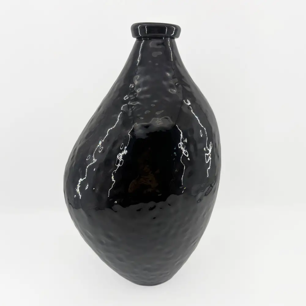 LIBERTA SPICE ΒΑΖΟ 22x22x35.5cm ΓΥΑΛΙ ΜΑΥΡΟ