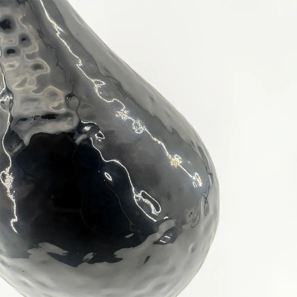 LIBERTA SPICE ΒΑΖΟ 22x22x35.5cm ΓΥΑΛΙ ΜΑΥΡΟ