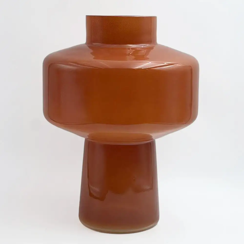 LIBERTA REGAL ΒΑΖΟ 20x20x28cm ΓΥΑΛΙ ΠΟΡΤΟΚΑΛΙ