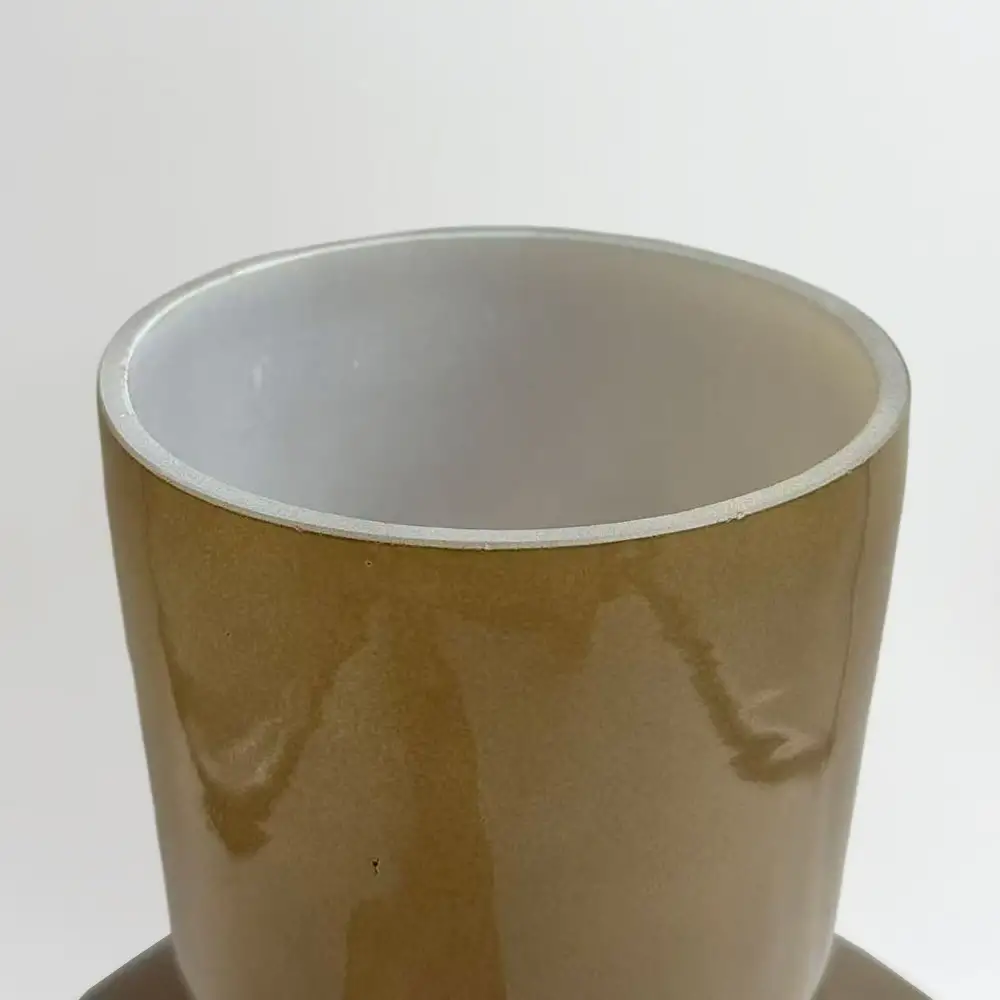 LIBERTA OPAC ΒΑΖΟ 20x20x25cm ΓΥΑΛΙ ΚΑΦΕ ΑΝΟΙΧΤΟ