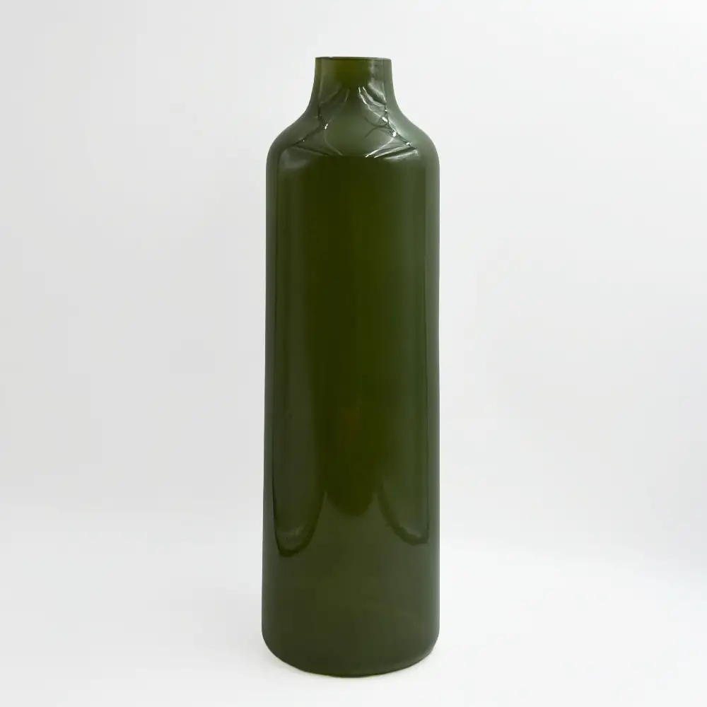 LIBERTA FINO ΒΑΖΟ 12x12x39.5cm ΓΥΑΛΙ ΠΡΑΣΙΝΟ