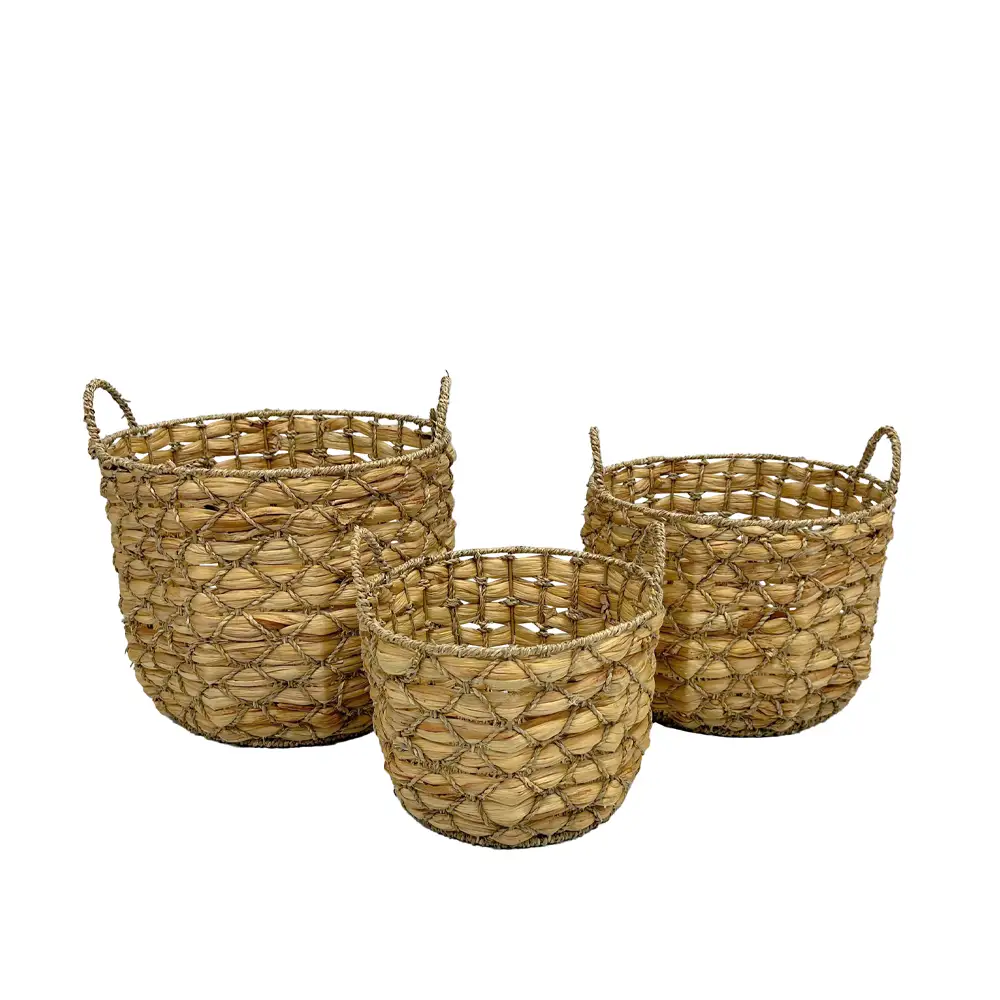 LIBERTA HANDYCONE ΚΑΛΑΘΙ ΥΑΚΙΝΘΟΥ SET 3ΤΜΧ 37x37x36cm ΥΑΚΙΝΘΟΣ ΦΥΣΙΚΟ