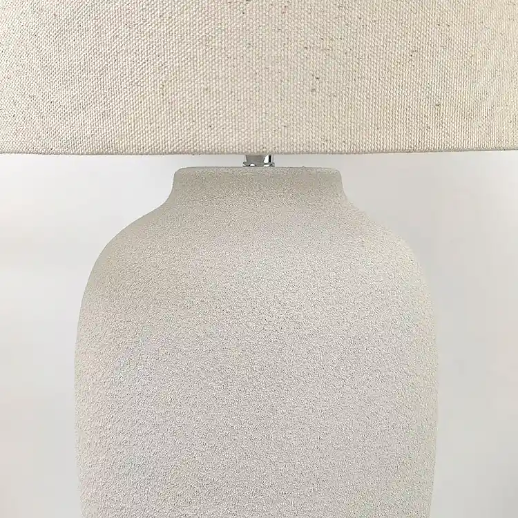 LIBERTA EONIA ΦΩΤΙΣΤΙΚΟ ΕΠΙΤΡΑΠΕΖΙΟ 35x35x101cm ΚΕΡΑΜΙΚΟ ΛΕΥΚΟ ΛΙΝΟ ΛΕΥΚΟ