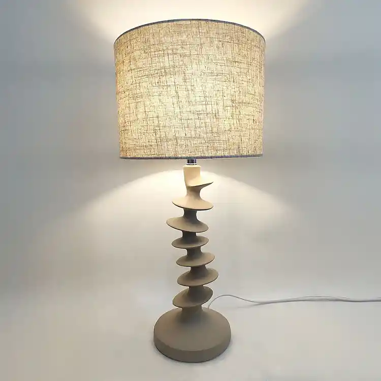 LIBERTA STRIO ΦΩΤΙΣΤΙΚΟ ΕΠΙΤΡΑΠΕΖΙΟ 28x28x61cm RESIN ΜΠΕΖ ΛΙΝΟ ΜΠΕΖ