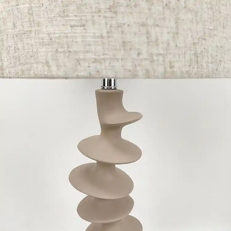 LIBERTA STRIO ΦΩΤΙΣΤΙΚΟ ΕΠΙΤΡΑΠΕΖΙΟ 28x28x61cm RESIN ΜΠΕΖ ΛΙΝΟ ΜΠΕΖ