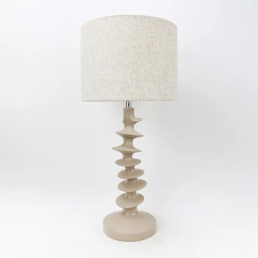 LIBERTA STRIO ΦΩΤΙΣΤΙΚΟ ΕΠΙΤΡΑΠΕΖΙΟ 28x28x61cm RESIN ΜΠΕΖ ΛΙΝΟ ΜΠΕΖ