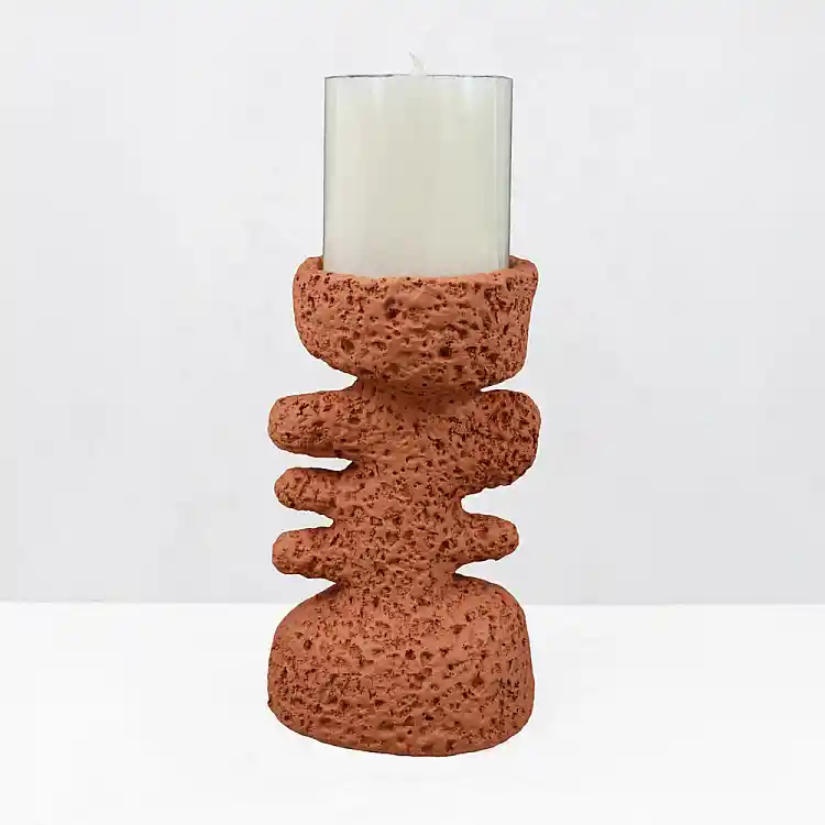 LIBERTA KYCLADIC I ΚΗΡΟΠΗΓΙΟ ΔΙΑΚΟΣΜΗΤΙΚΟ 12x10x20cm RESIN ΠΟΡΤΟΚΑΛΙ