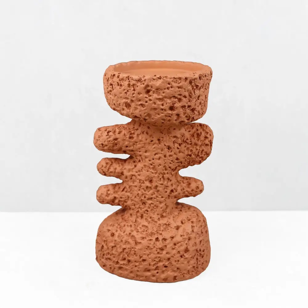 LIBERTA KYCLADIC I ΚΗΡΟΠΗΓΙΟ ΔΙΑΚΟΣΜΗΤΙΚΟ 12x10x20cm RESIN ΠΟΡΤΟΚΑΛΙ