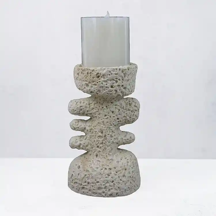 LIBERTA KYCLADIC III ΚΗΡΟΠΗΓΙΟ ΔΙΑΚΟΣΜΗΤΙΚΟ 12x10x20cm RESIN ΜΠΕΖ