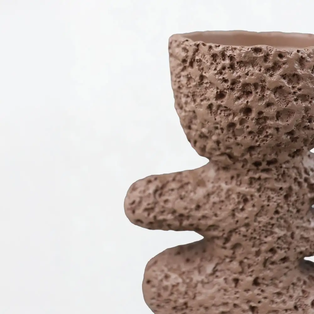 LIBERTA LUSTRE I ΚΗΡΟΠΗΓΙΟ ΔΙΑΚΟΣΜΗΤΙΚΟ 14.5x9.5x25cm RESIN ΚΑΦΕ