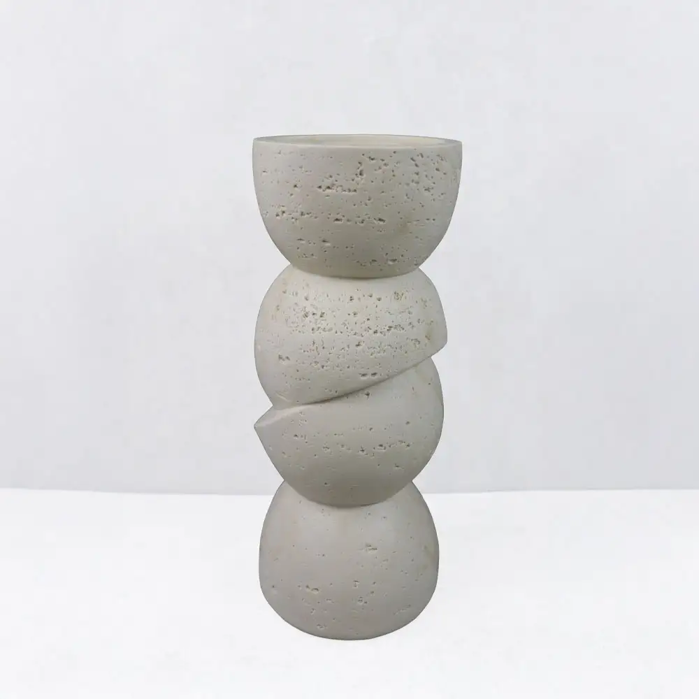 LIBERTA PHAROS II ΚΗΡΟΠΗΓΙΟ ΔΙΑΚΟΣΜΗΤΙΚΟ 10.5x10.5x25cm RESIN ΜΠΕΖ