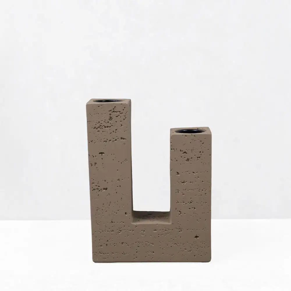 LIBERTA FLUX I ΚΗΡΟΠΗΓΙΟ ΔΙΑΚΟΣΜΗΤΙΚΟ 12x4x16cm RESIN ΚΑΦΕ