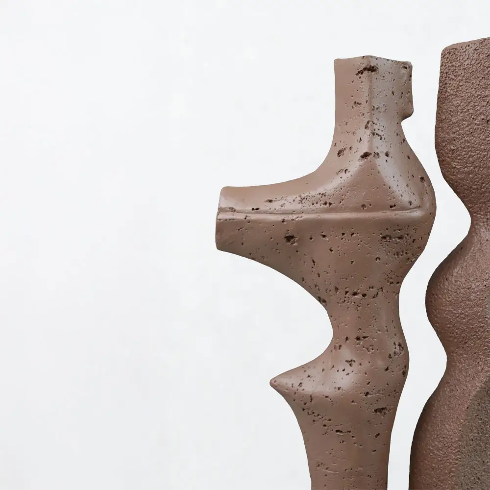 LIBERTA DUET I ΔΙΑΚΟΣΜΗΤΙΚΟ 16x9x31.5cm RESIN ΚΑΦΕ