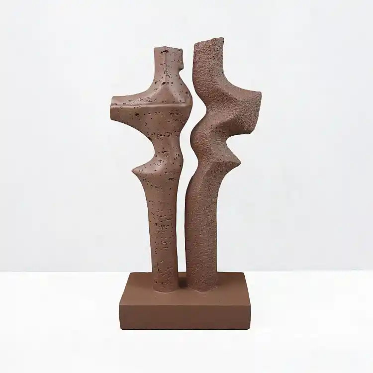 LIBERTA DUET I ΔΙΑΚΟΣΜΗΤΙΚΟ 16x9x32cm RESIN ΚΑΦΕ