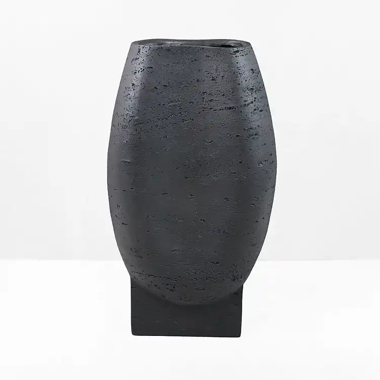 LIBERTA ORBIX I ΒΑΖΟ 20x13x35cm RESIN ΜΑΥΡΟ