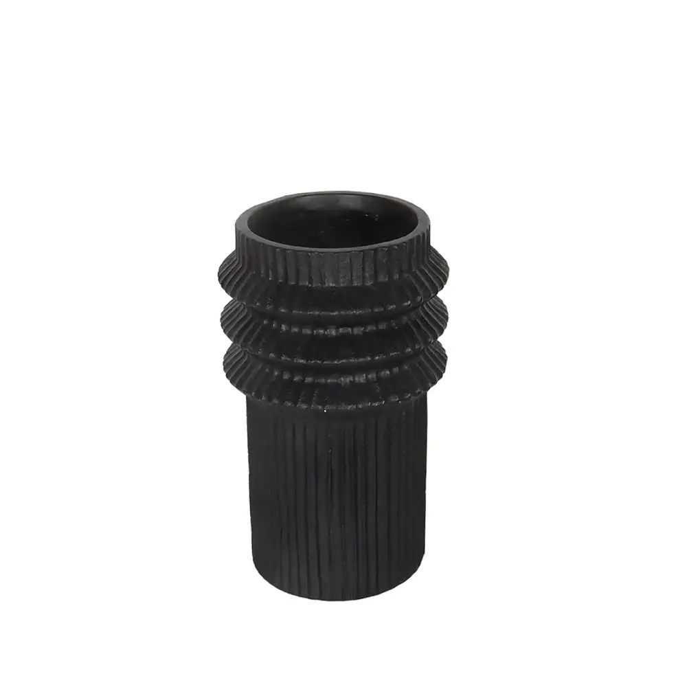 LIBERTA HELIX ΒΑΖΟ 25.5x25.5x42.5cm MgO ΜΑΥΡΟ