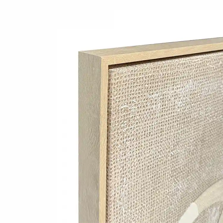 LIBERTA WHEAT ΠΙΝΑΚΑΣ ΔΙΑΚΟΣΜΗΤΙΚΟΣ ΜΕ ΚΟΡΝΙΖΑ 80x120x4cm ΚΑΜΒΑΣ ΜΠΕΖ ΛΕΥΚΟ ΞΥΛΟ