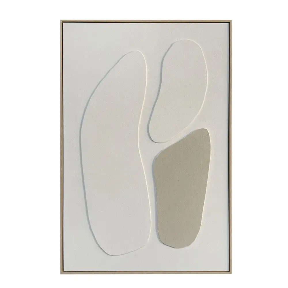 LIBERTA RHYTHM A ΠΙΝΑΚΑΣ ΔΙΑΚΟΣΜΗΤΙΚΟΣ ΜΕ ΚΟΡΝΙΖΑ 80x120x4cm ΚΑΜΒΑΣ ΜΠΕΖ ΛΕΥΚΟ PS
