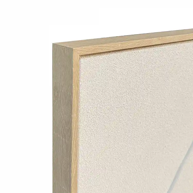 LIBERTA RHYTHM A ΠΙΝΑΚΑΣ ΔΙΑΚΟΣΜΗΤΙΚΟΣ ΜΕ ΚΟΡΝΙΖΑ 80x120x4cm ΚΑΜΒΑΣ ΜΠΕΖ ΛΕΥΚΟ ΞΥΛΟ