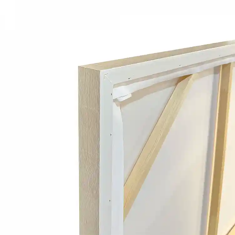 LIBERTA RHYTHM A ΠΙΝΑΚΑΣ ΔΙΑΚΟΣΜΗΤΙΚΟΣ ΜΕ ΚΟΡΝΙΖΑ 80x120x4cm ΚΑΜΒΑΣ ΜΠΕΖ ΛΕΥΚΟ ΞΥΛΟ