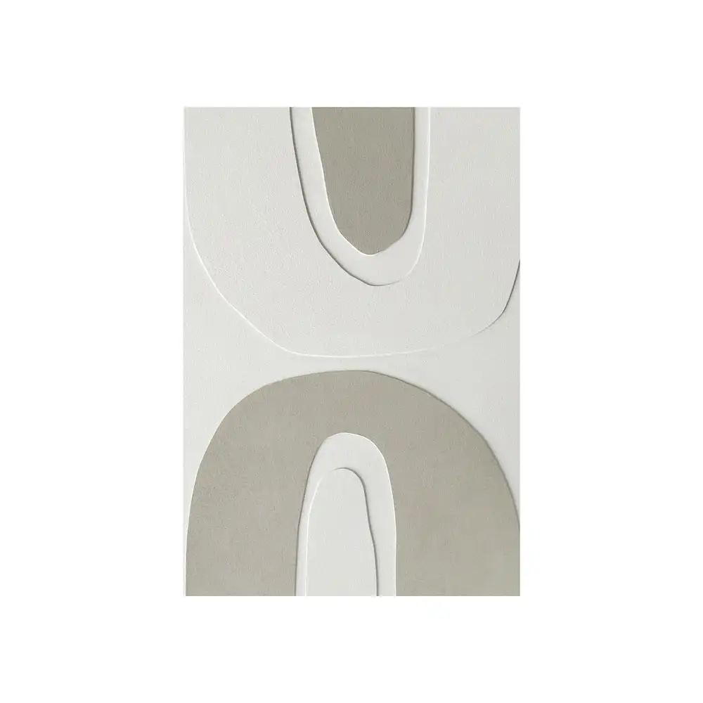 LIBERTA RHYTHM C ΠΙΝΑΚΑΣ ΔΙΑΚΟΣΜΗΤΙΚΟΣ ΜΕ ΚΟΡΝΙΖΑ 80x120x4cm ΚΑΜΒΑΣ ΜΠΕΖ ΛΕΥΚΟ PS