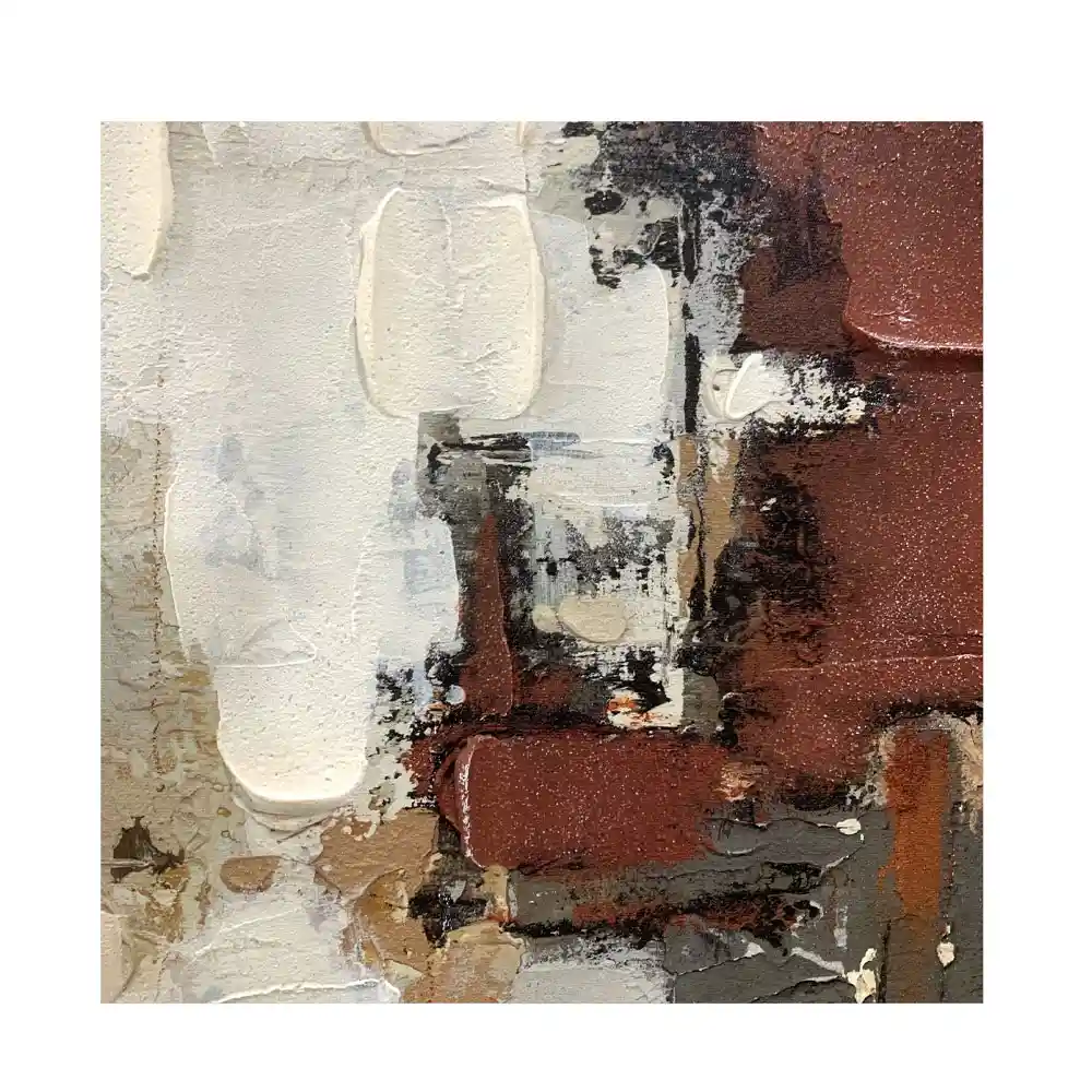 LIBERTA OMBRA I ΠΙΝΑΚΑΣ ΔΙΑΚΟΣΜΗΤΙΚΟΣ ΜΕ ΚΟΡΝΙΖΑ 80x4x80cm ΚΑΜΒΑΣ ΠΟΛΥΧΡΩΜΟ PS