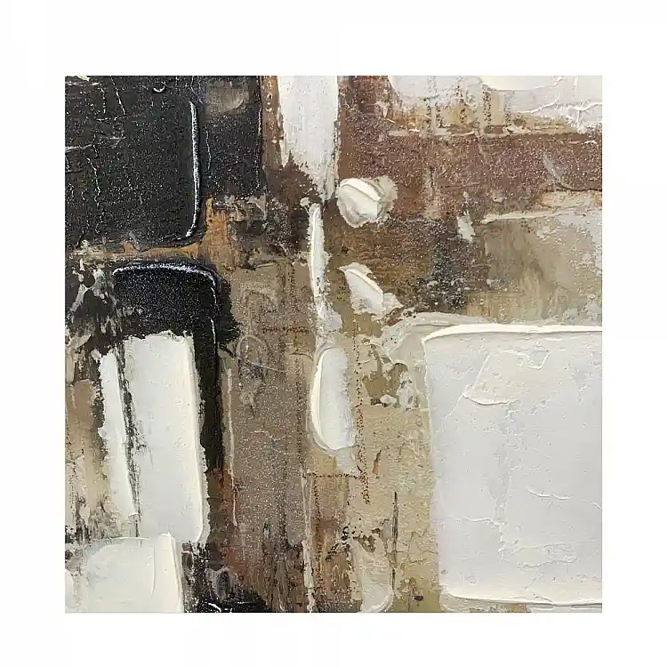 LIBERTA OMBRA II ΠΙΝΑΚΑΣ ΔΙΑΚΟΣΜΗΤΙΚΟΣ ΜΕ ΚΟΡΝΙΖΑ 80x80x4cm ΚΑΜΒΑΣ ΠΟΛΥΧΡΩΜΟ ΞΥΛΟ