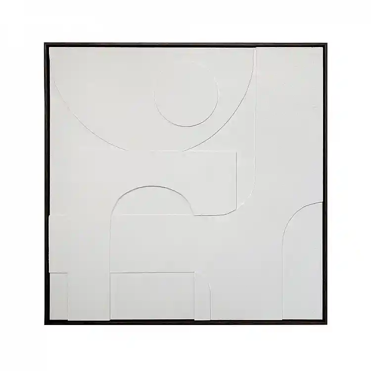 LIBERTA CALMA ΠΙΝΑΚΑΣ ΔΙΑΚΟΣΜΗΤΙΚΟΣ ΜΕ ΚΟΡΝΙΖΑ 100x100x4cm ΚΑΜΒΑΣ ΜΠΕΖ PS