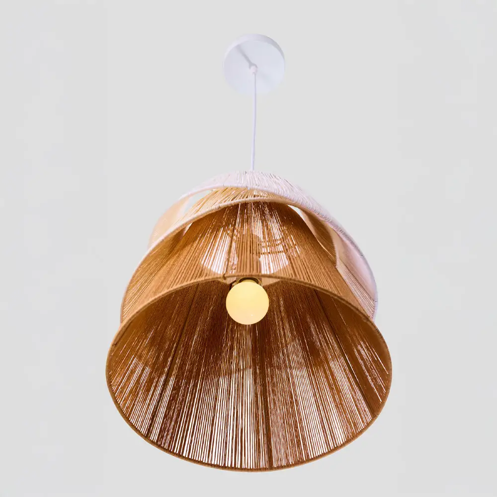 LIBERTA SORREL ΦΩΤΙΣΤΙΚΟ ΟΡΟΦΗΣ 36x34cm ΣΧΟΙΝΙ ΛΕΥΚΟ ΜΠΕΖ ΚΑΦΕ ΧΑΡΤΙ