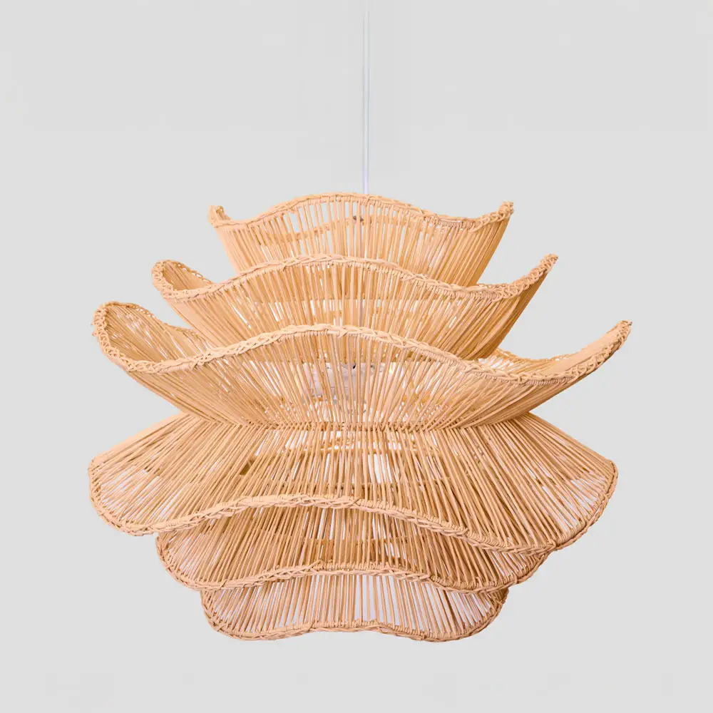 LIBERTA AURORA ΦΩΤΙΣΤΙΚΟ ΟΡΟΦΗΣ 61x47cm RATTAN ΛΕΥΚΟ