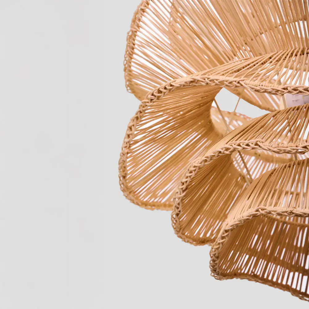 LIBERTA AURORA ΦΩΤΙΣΤΙΚΟ ΟΡΟΦΗΣ 61x47cm RATTAN ΛΕΥΚΟ