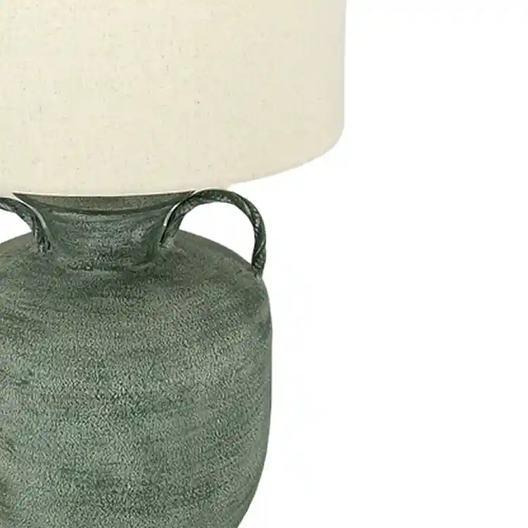 LIBERTA OPALINE ΦΩΤΙΣΤΙΚΟ ΕΠΙΤΡΑΠΕΖΙΟ 35x35x61cm ΜΕΤΑΛΛΟ ΜΕΝΤΑ ΜΠΕΖ ΑΝΟΙΧΤΟ ΛΙΝΟ