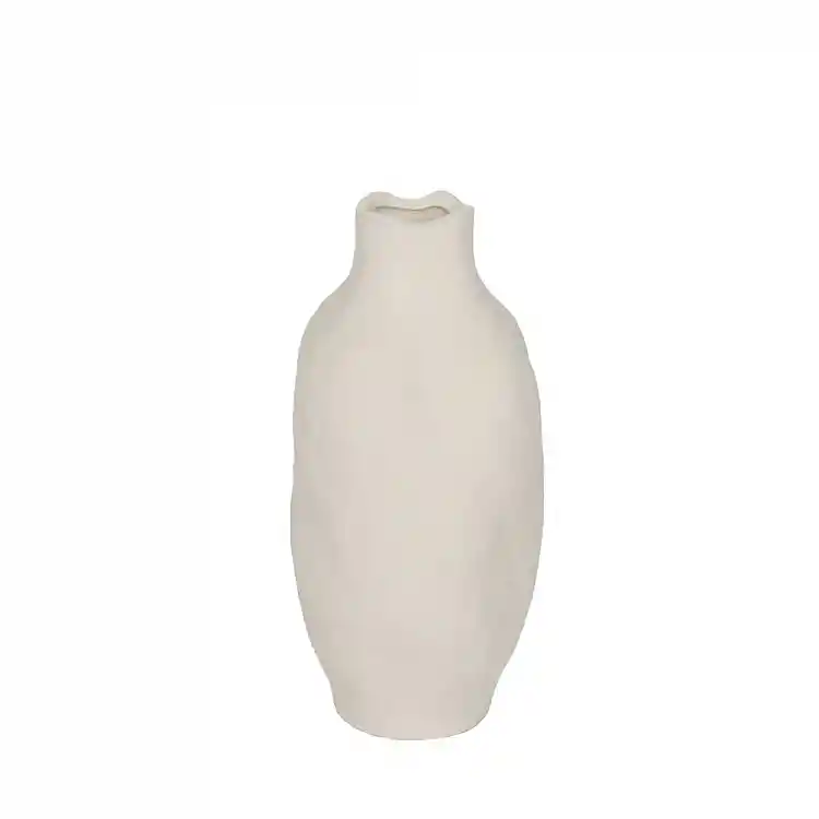 LIBERTA VILERA ΒΑΖΟ 16x16x32cm ΚΕΡΑΜΙΚΟ ΛΕΥΚΟ