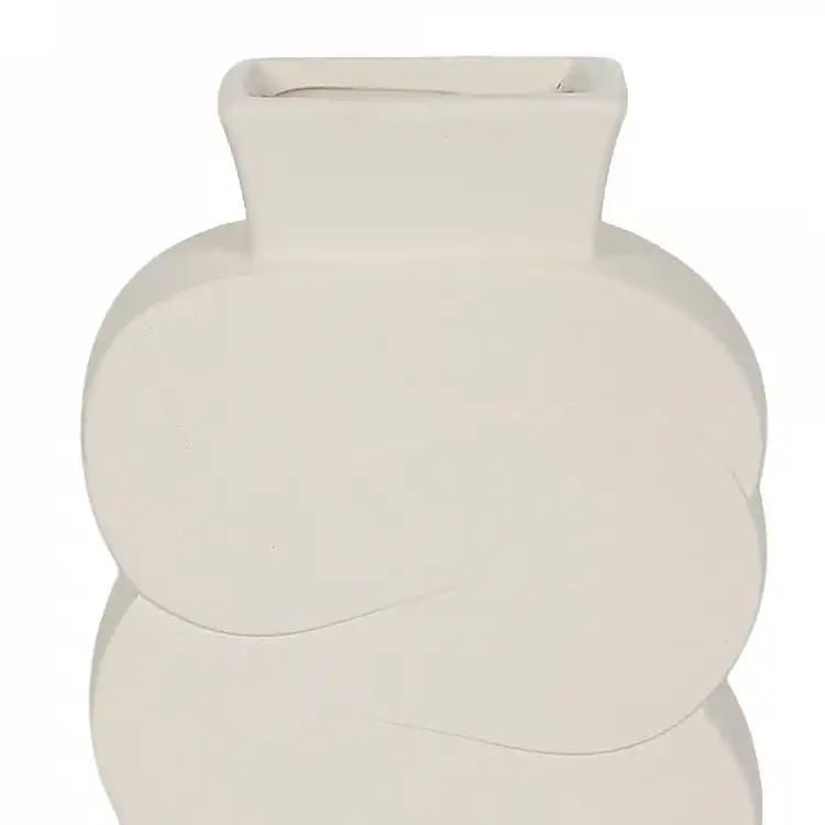 LIBERTA AYLA ΒΑΖΟ 14x7x30cm ΚΕΡΑΜΙΚΟ ΛΕΥΚΟ