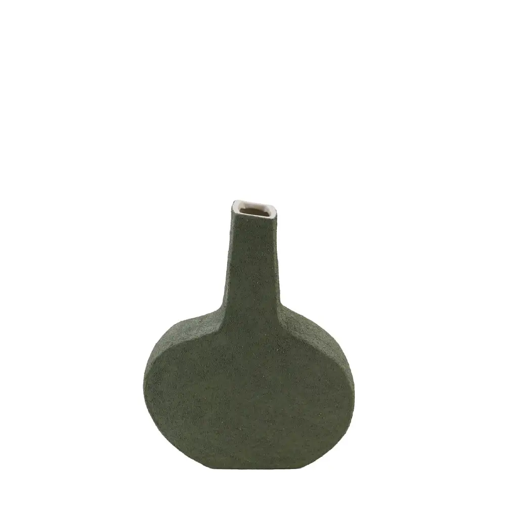 LIBERTA ELIXA ΒΑΖΟ 20x8x25cm ΚΕΡΑΜΙΚΟ ΠΡΑΣΙΝΟ