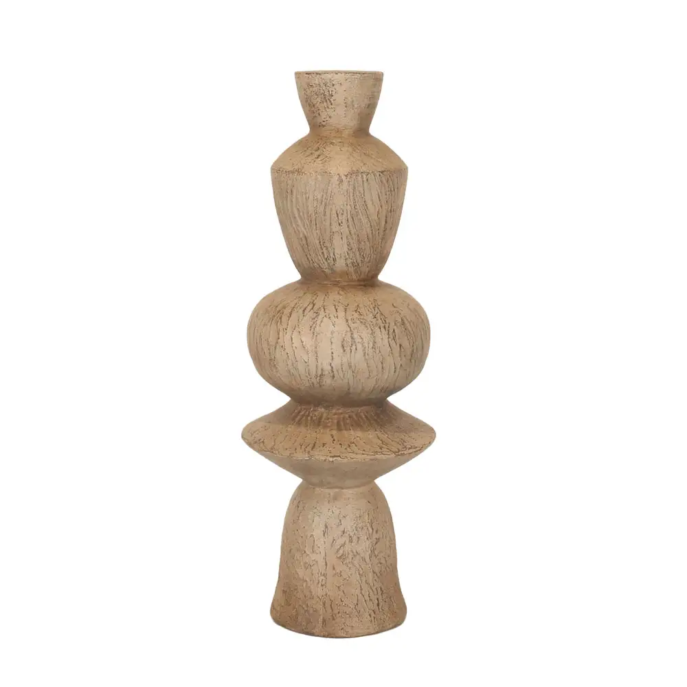 LIBERTA AEON ΔΙΑΚΟΣΜΗΤΙΚΟ 25.5x25.5x71cm MgO ΓΚΡΙ ΑΝΤΙΚΕ ΑΝΟΙΧΤΟ